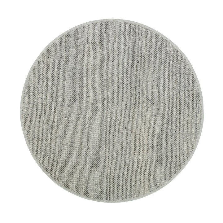 Tapis rond en laine - Twist Gris