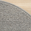 Tapis rond en laine - Twist Gris - thumbnail 3