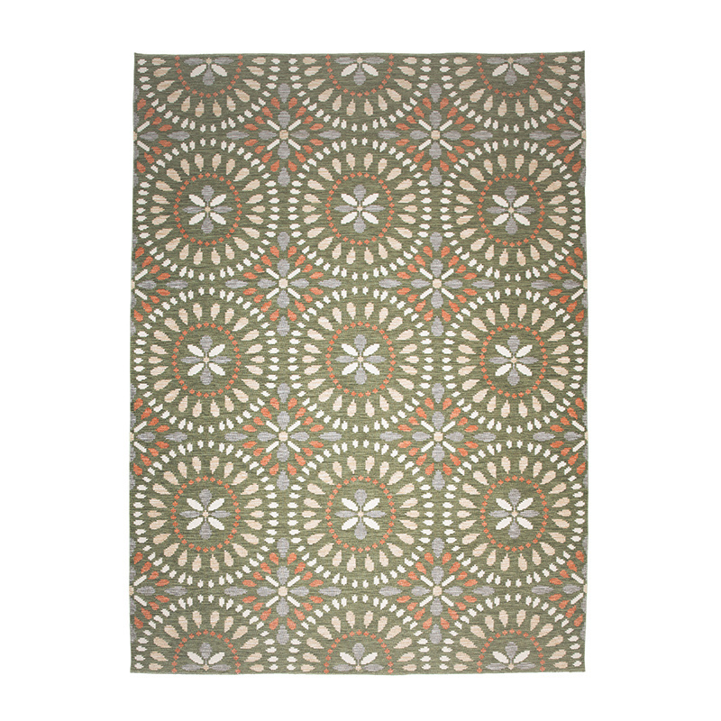 Tapis en sisal - Ranch Mandala Vert - sfeer
