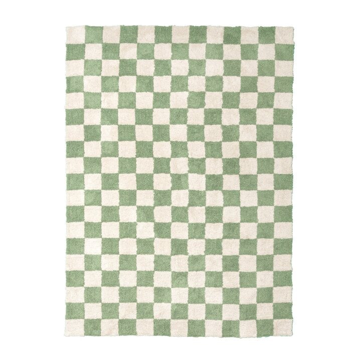 Tapis en coton - Gambit Vert/Blanc