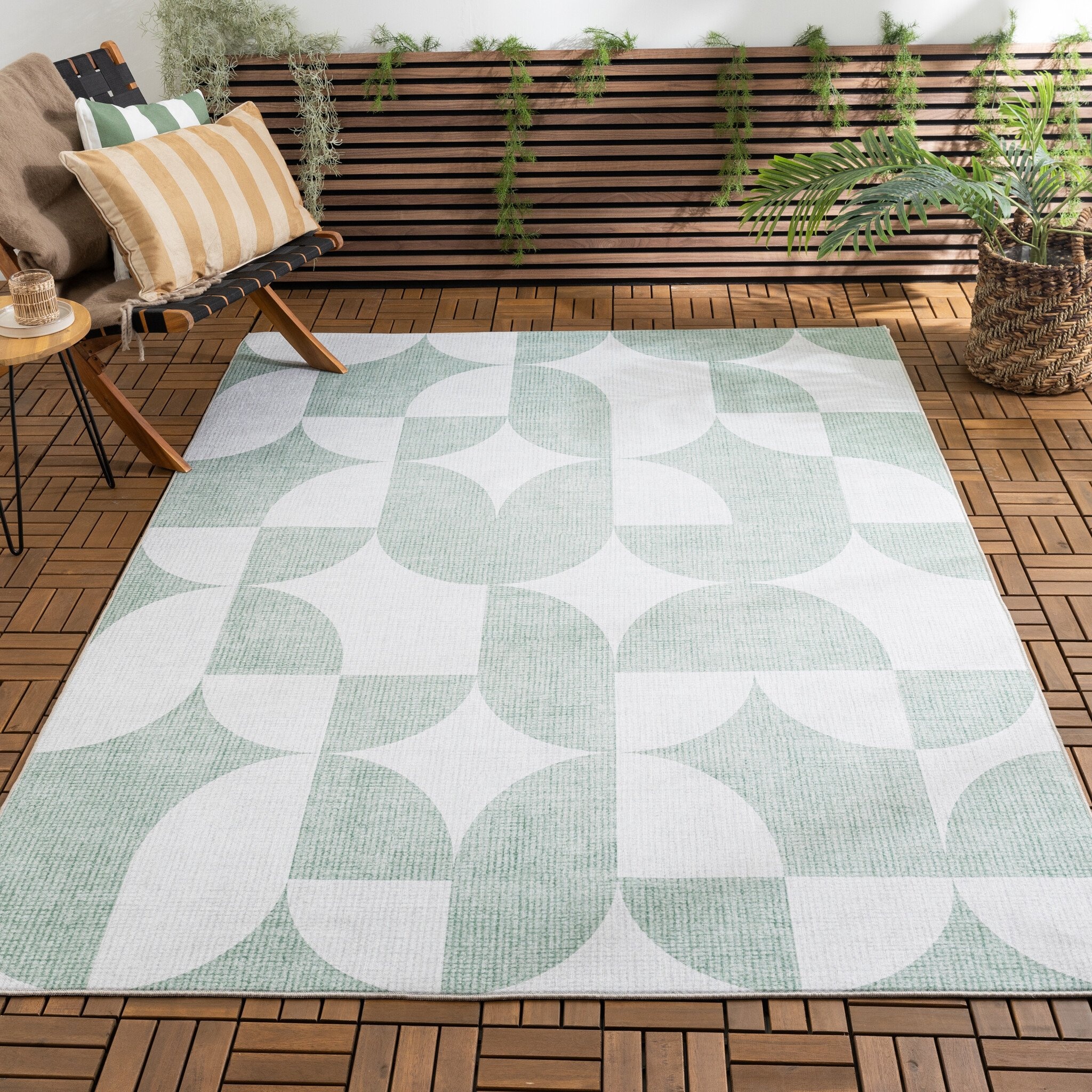 Tapis d'extérieur - Groovy Tiles Vert