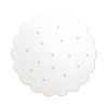 Tapis rond en jute pour l'extérieur - Cloudy Stippen Blanc - thumbnail 1