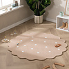 Tapis rond en jute pour l'extérieur - Cloudy Stippen Beige - thumbnail 2