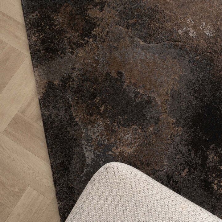 Tapis d'extérieur Kelim - Raphael Marron Foncé