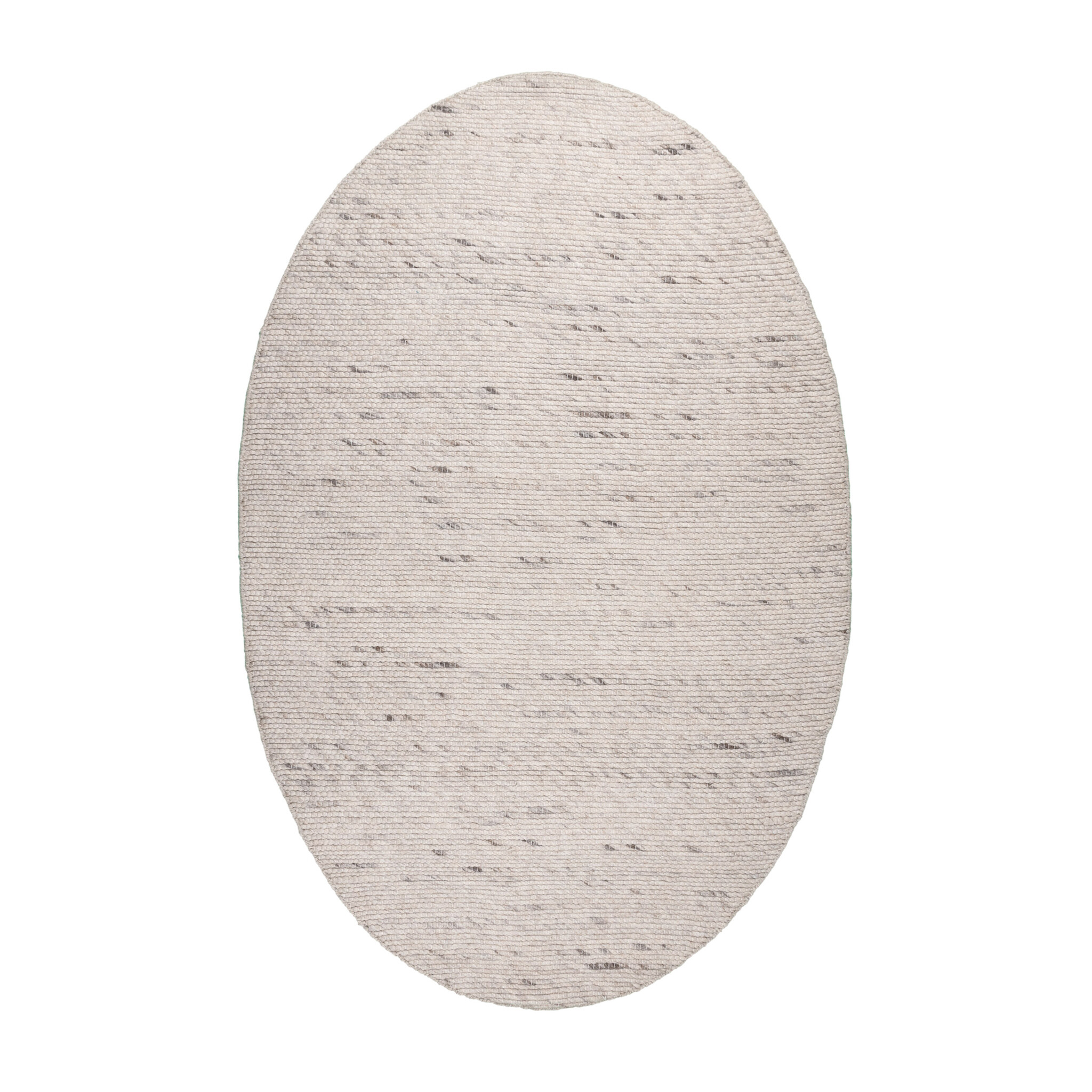 Tapis ovale en laine - Feline Blanc/Mélangé - sfeer