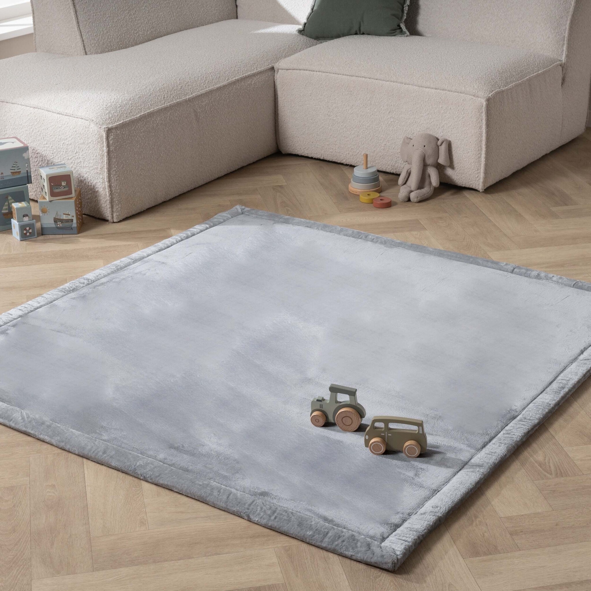 Tapis de jeu carré - Jip Gris