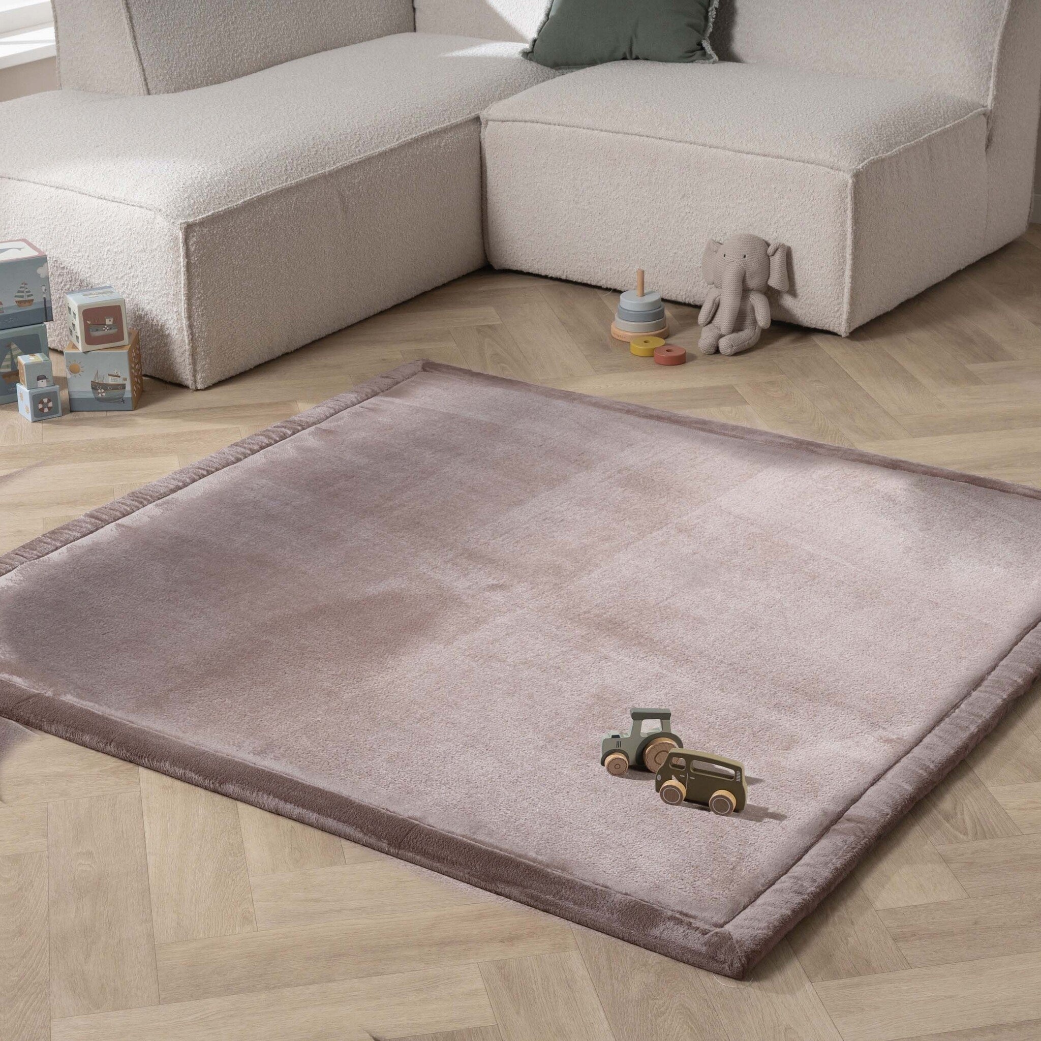 Tapis de jeu carré - Jip Taupe