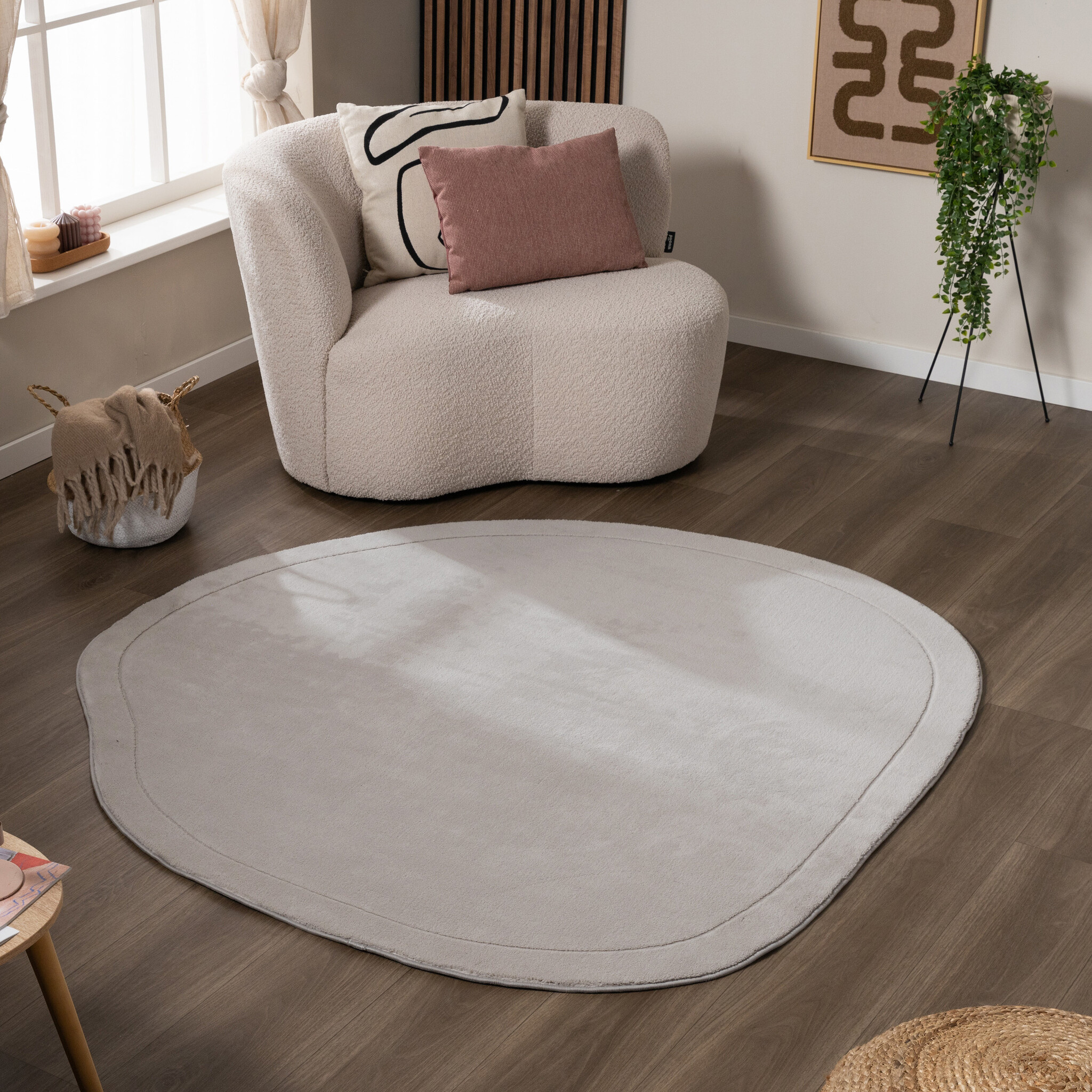 Tapis de jeu carré - Halo Stone Gris