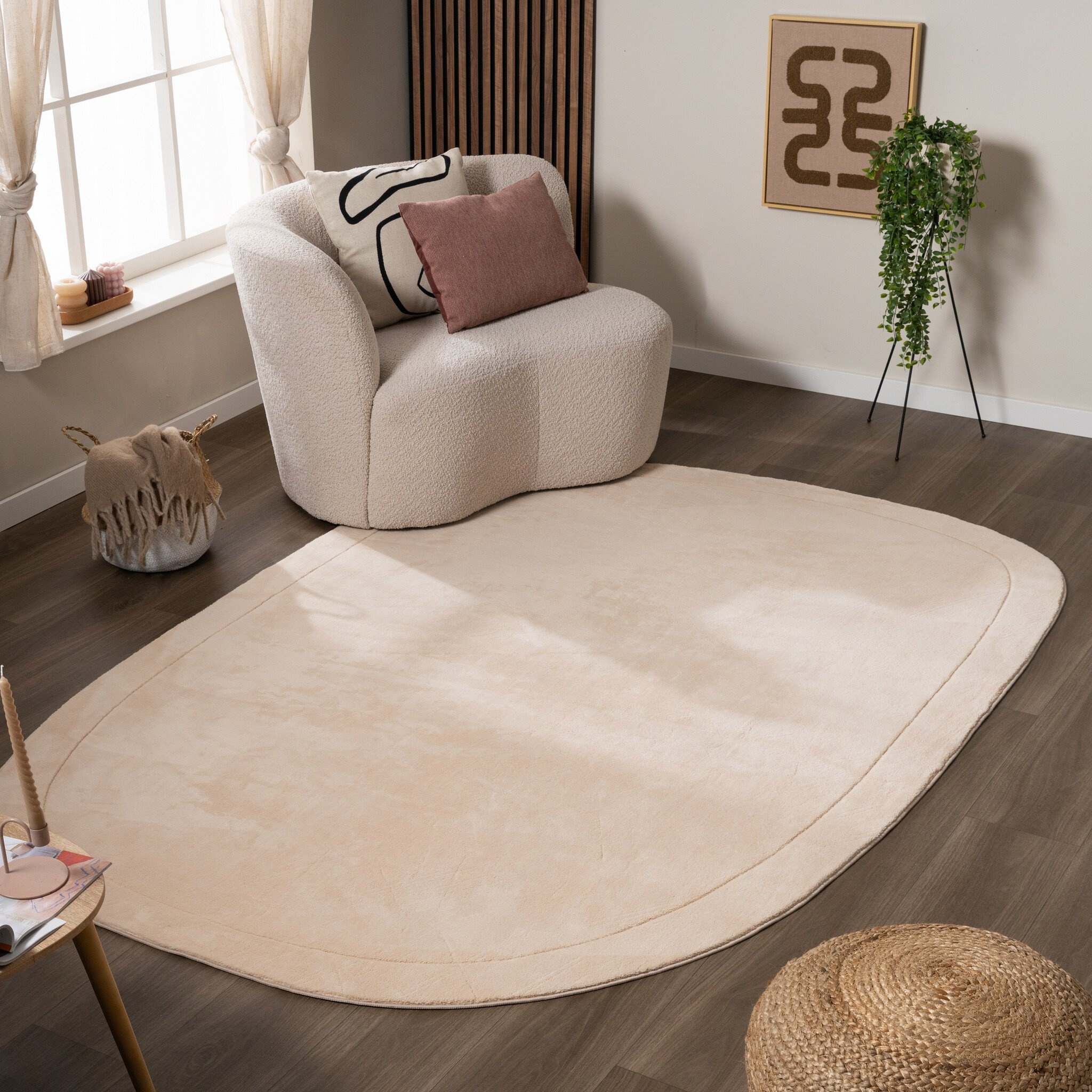 Tapis de jeu carré - Halo Pebble Beige