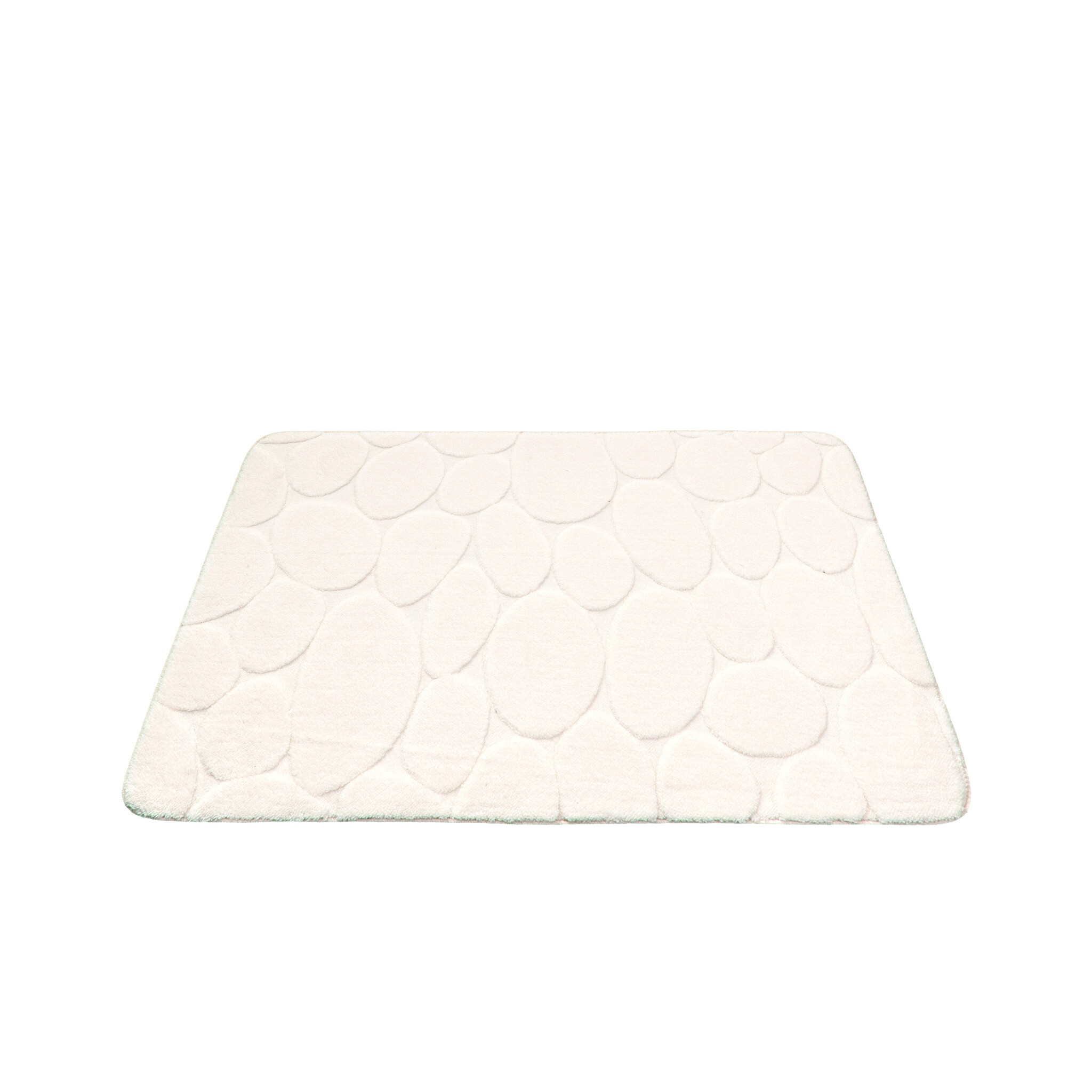 Tapis d'extérieur rond à fleurs - Cassie Pebbles Blanc - sfeer