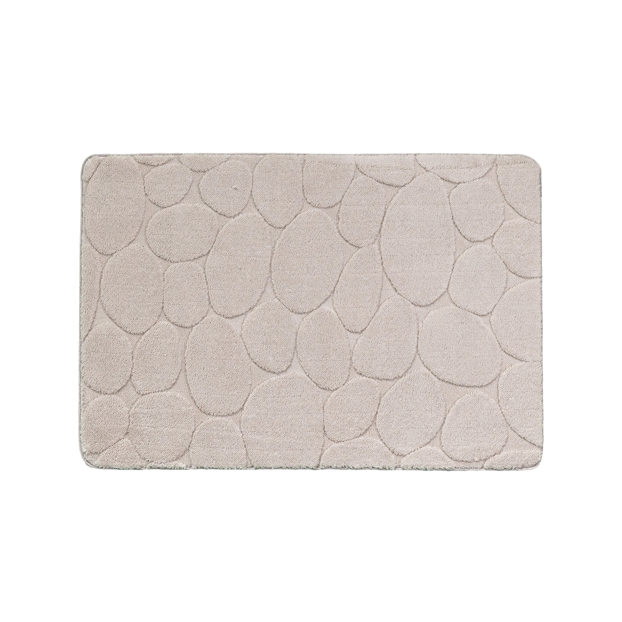 Tapis d'extérieur rond à fleurs - Cassie Pebbles Taupe