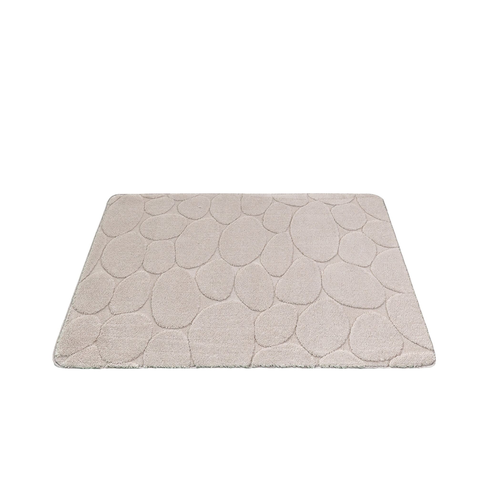 Tapis d'extérieur rond à fleurs - Cassie Pebbles Taupe - sfeer