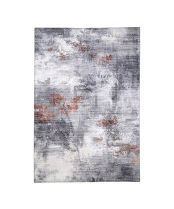 Tapis moderne - Strong Gris/Terracotta