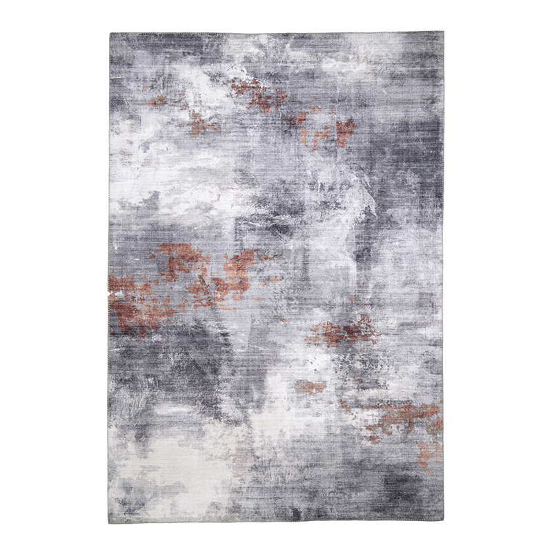 Tapis moderne - Strong Gris/Terracotta - sfeer
