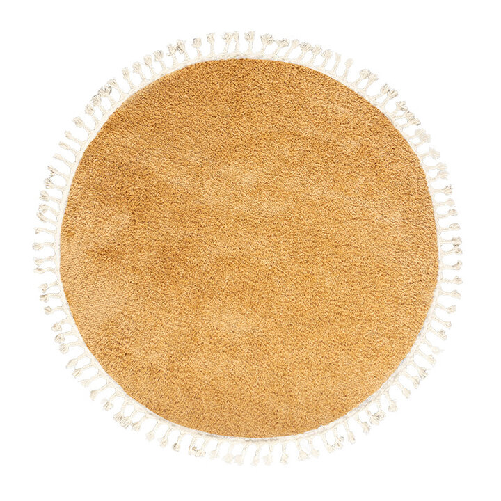 Tapis rond à poils longs - Lofty Fringe Jaune