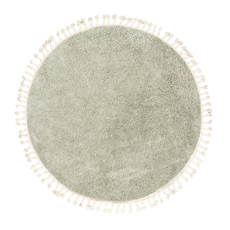 Tapis rond à poils longs - Lofty Fringe Menthe - sfeer