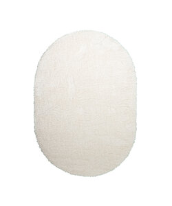 Tapis shaggy ovale - Blaze Blanc
