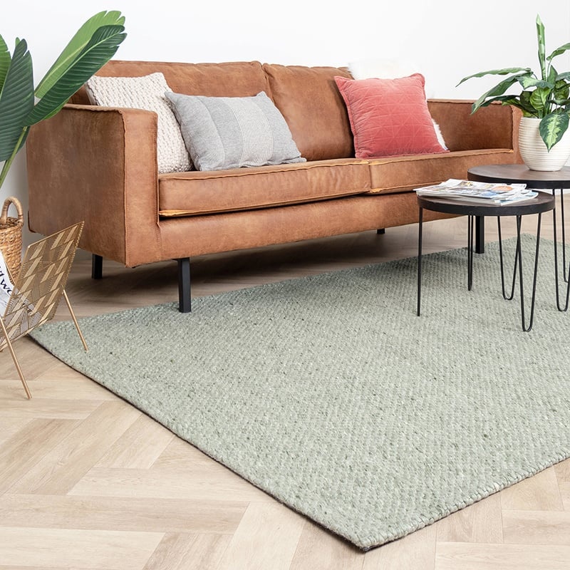 Tapis en laine - Melange Menthe
