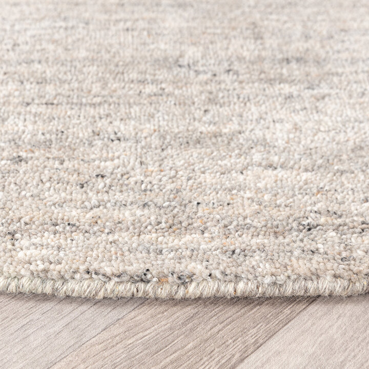 Tapis rond berbère - Aicha Gris