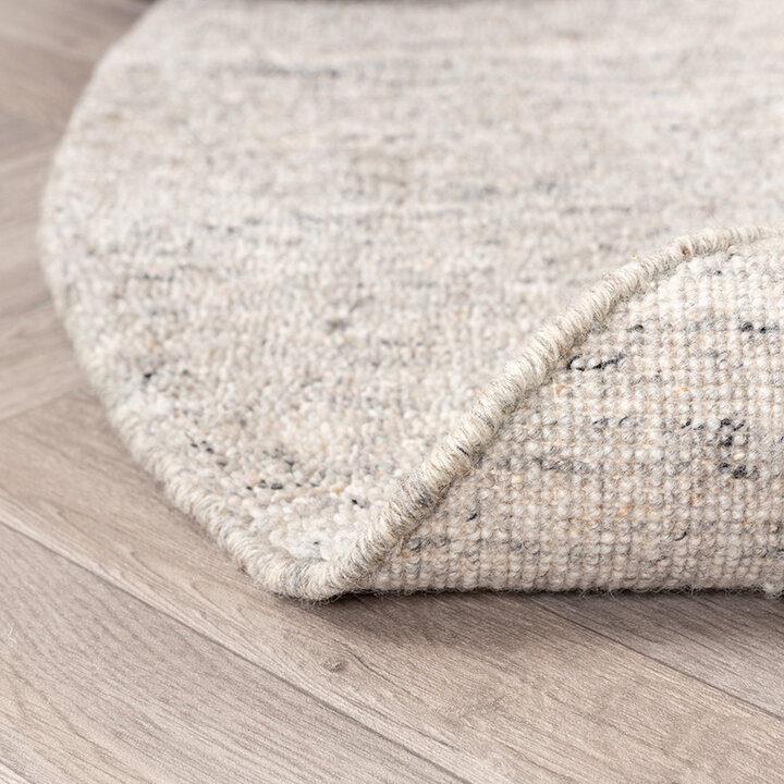 Tapis rond berbère - Aicha Gris