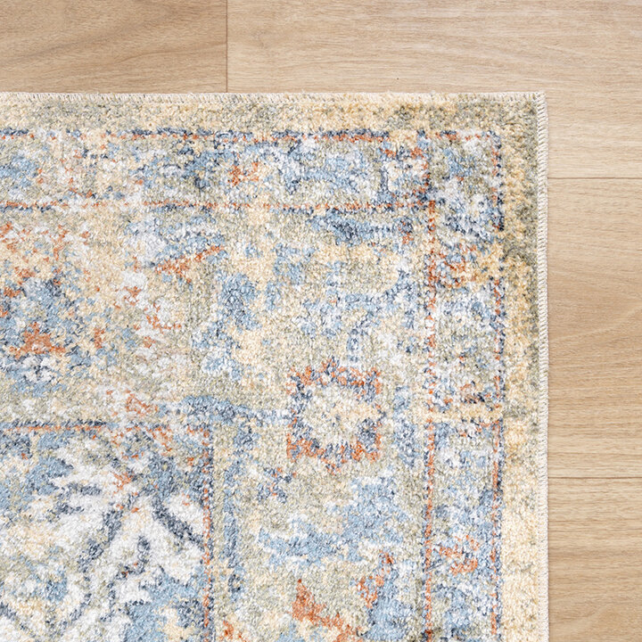 Tapis lavable - Nova Medallion Vert