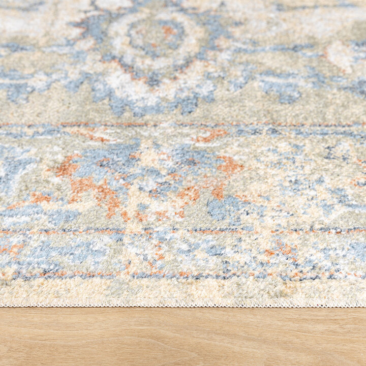 Tapis lavable - Nova Medallion Vert