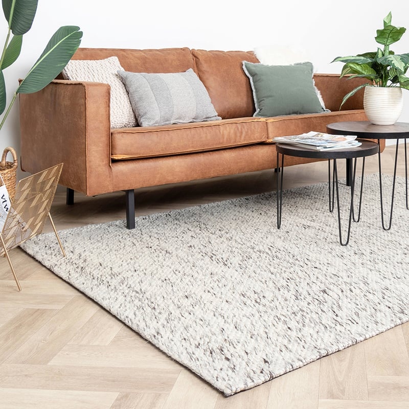 Tapis en laine - Melange Crème Mélangé