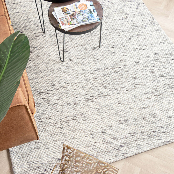 Tapis en laine - Melange Crème Mélangé