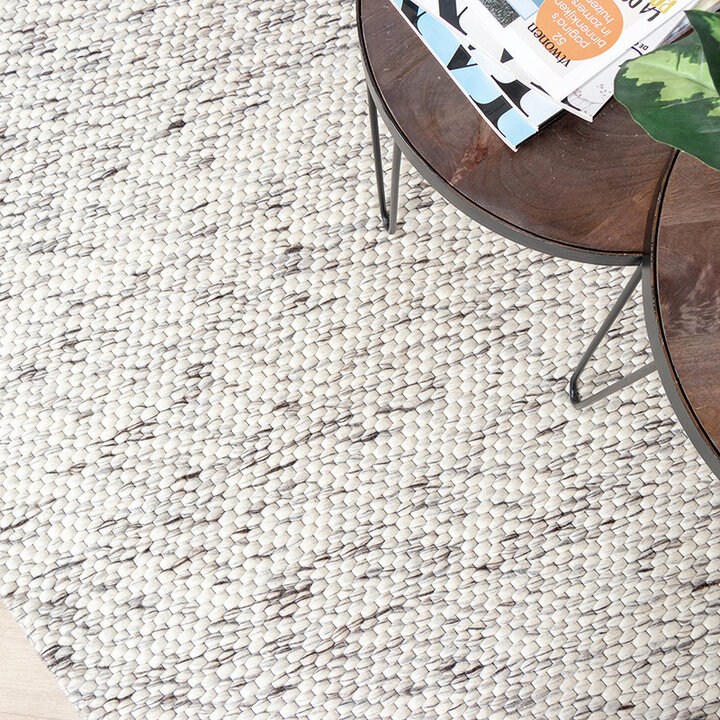 Tapis en laine - Melange Crème Mélangé