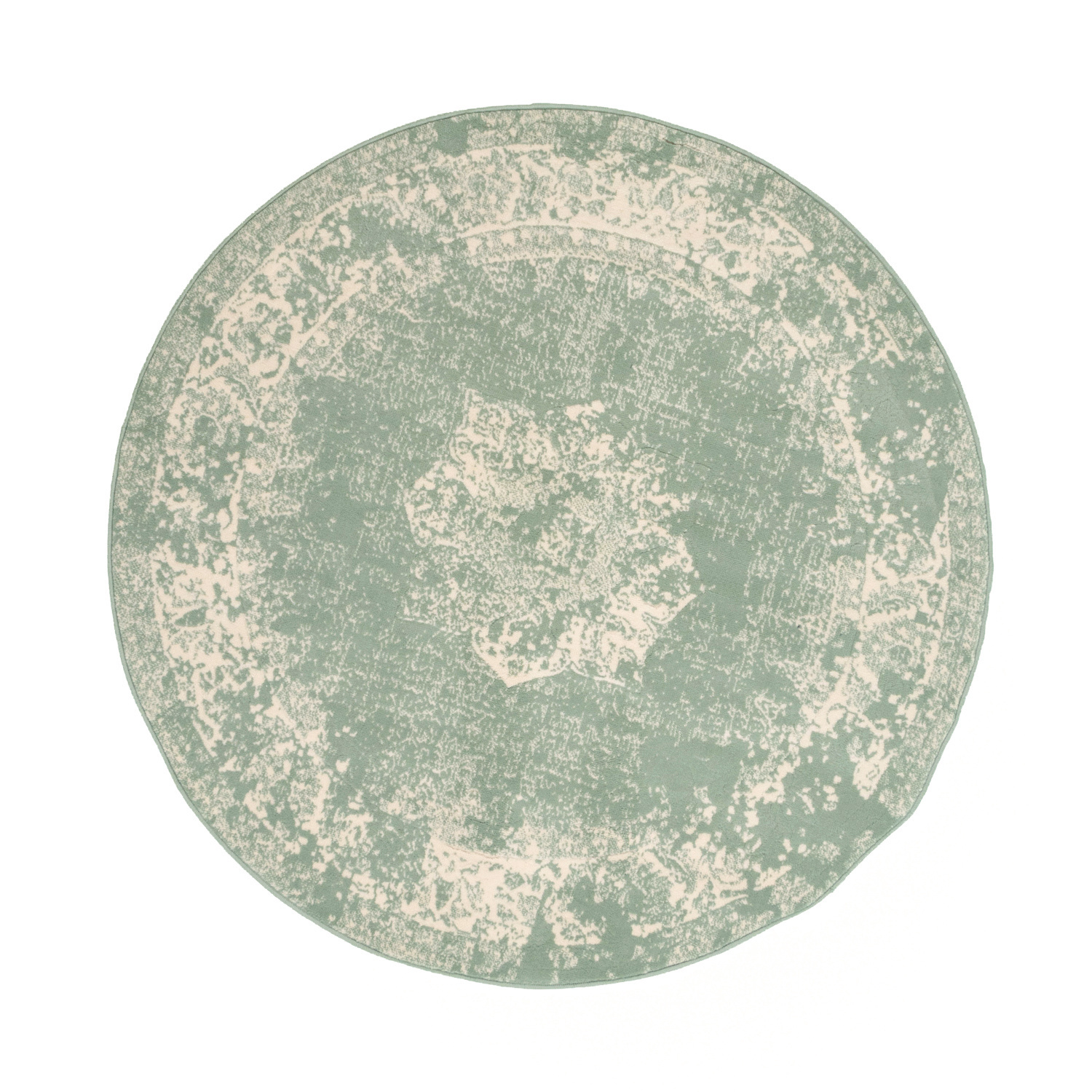 Tapis vintage rond - Wonder Vert - sfeer