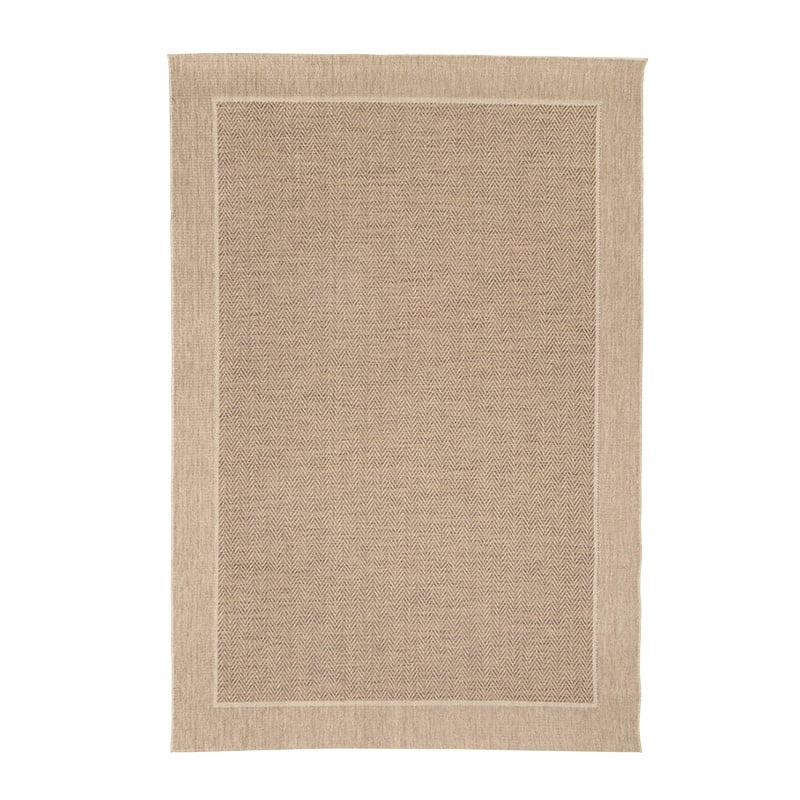 Tapis d'extérieur en jute - Fora Edge Naturel - sfeer