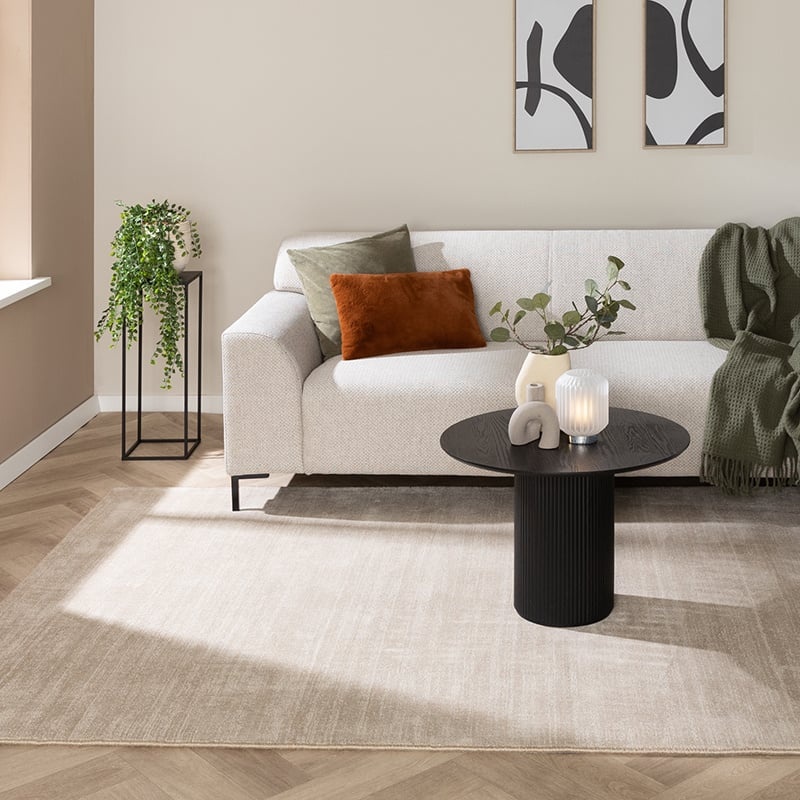 Tapis viscose - Jean Beige