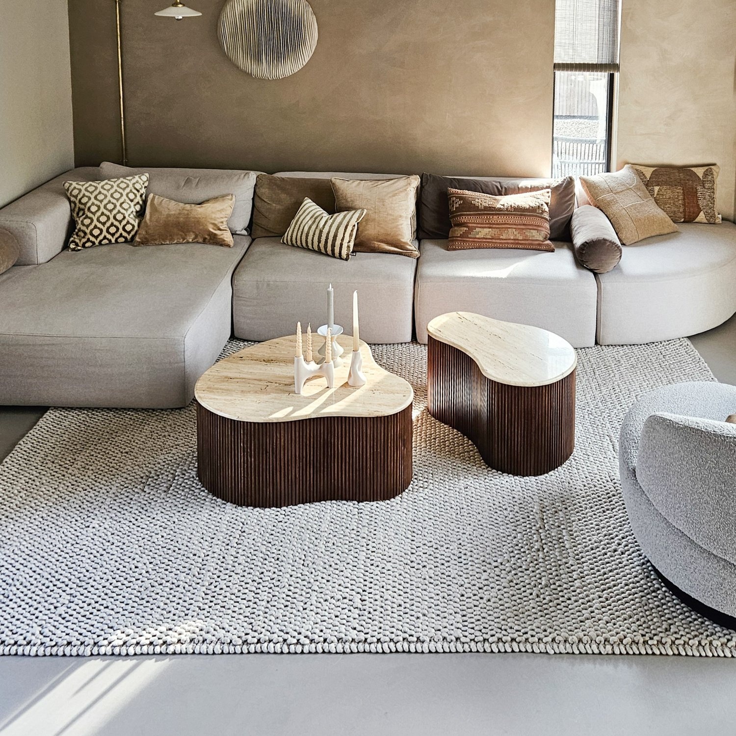 Tapis en laine - Luminous Crème/Mélangé