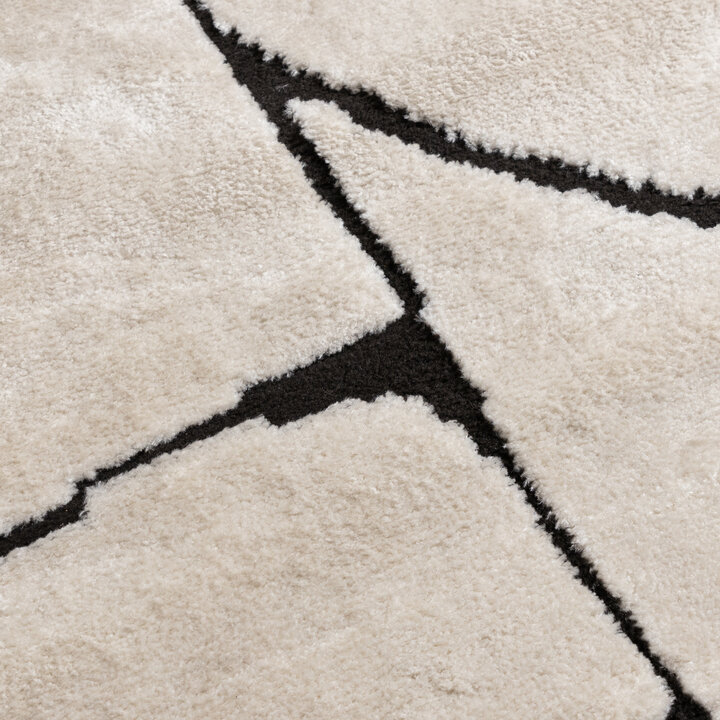 Tapis d'extérieur - Yori Blocks Crème/Noir