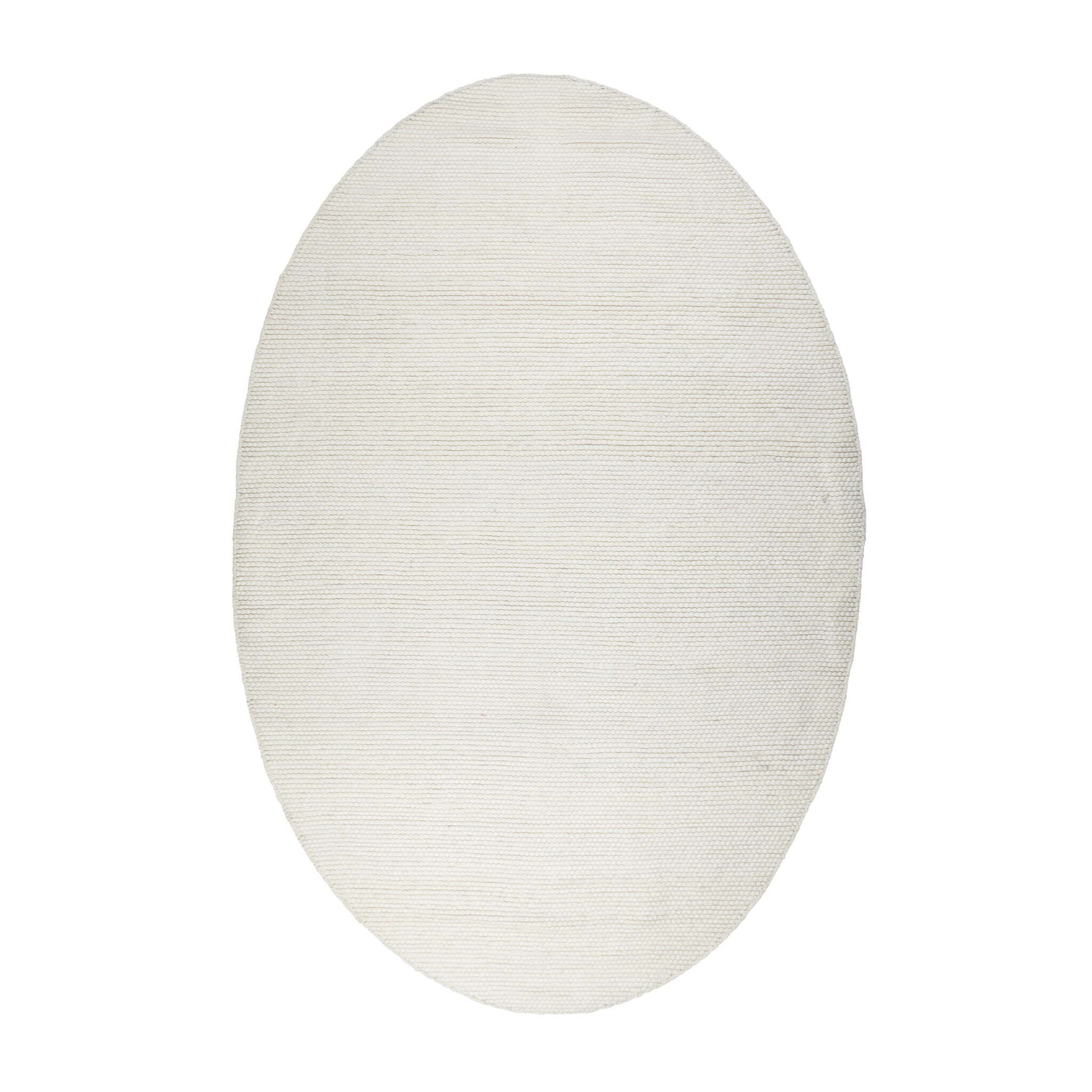 Tapis ovale en laine - Feline Blanc - sfeer