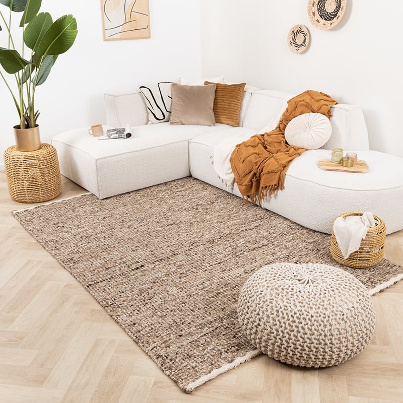 Tapis en laine - Nero Marron/Chiné