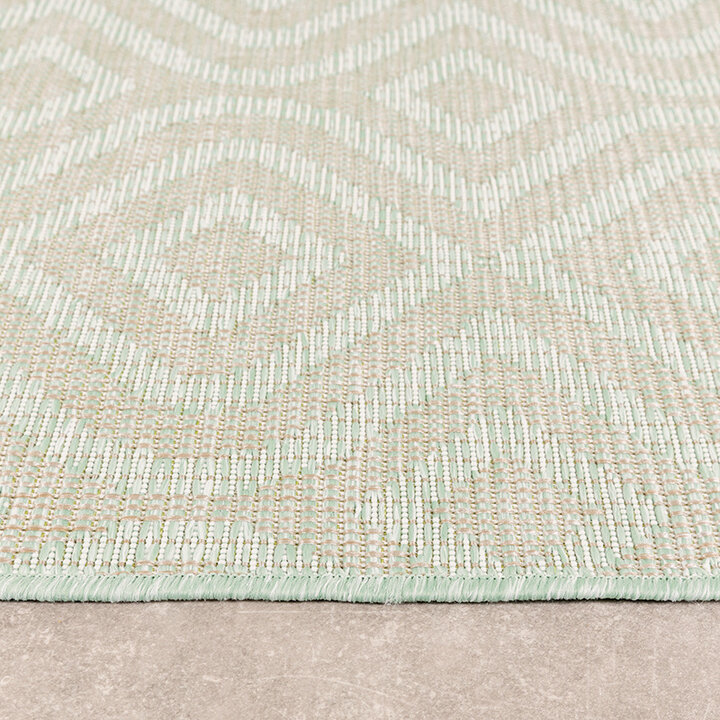 Tapis d'extérieur carré - Summer Retro Menthe