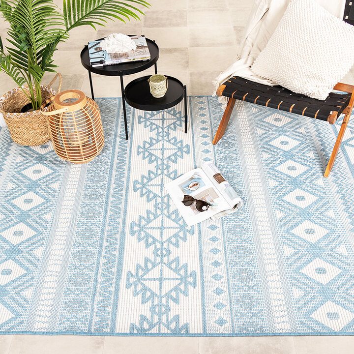 Tapis d'extérieur - Summer Beyond Bleu Clair