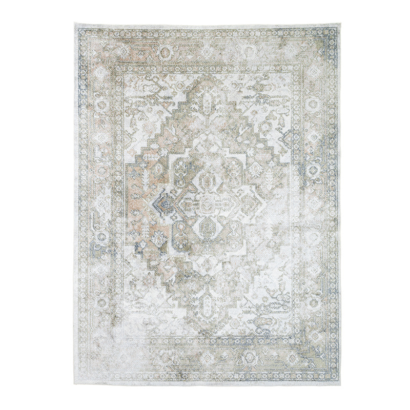 Tapis lavable - Nova Aztec Vert Olive - sfeer
