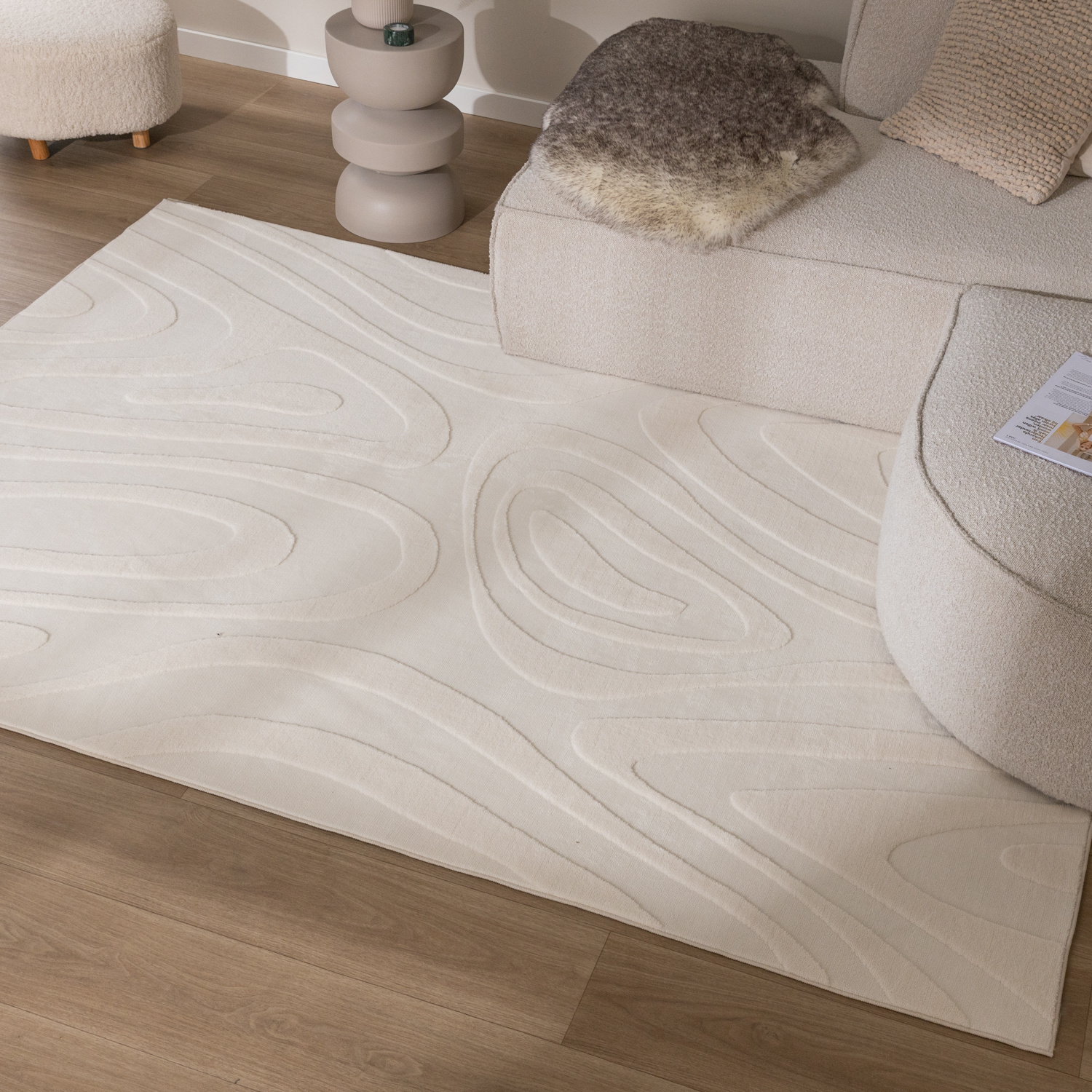 Tapis moderne intérieur - Charm Shapes Blanc