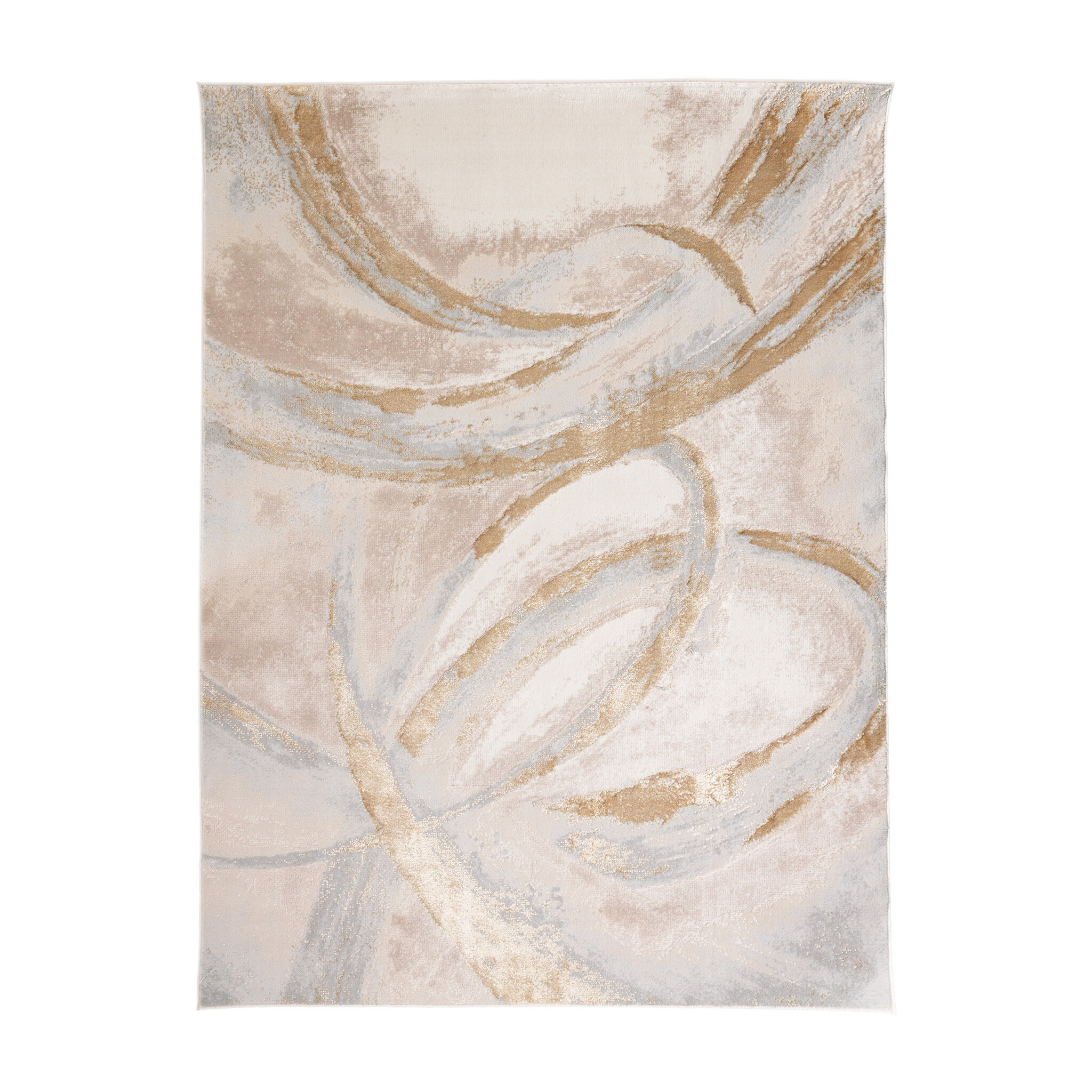 Tapis organique en laine - Leonore Cotto Crème/Marron - sfeer