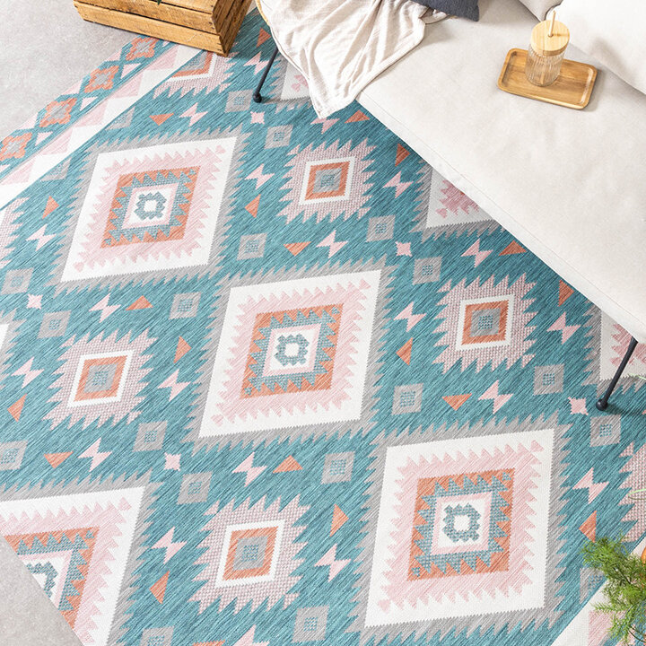 Tapis de balcon - Vedra Aztec Bleu