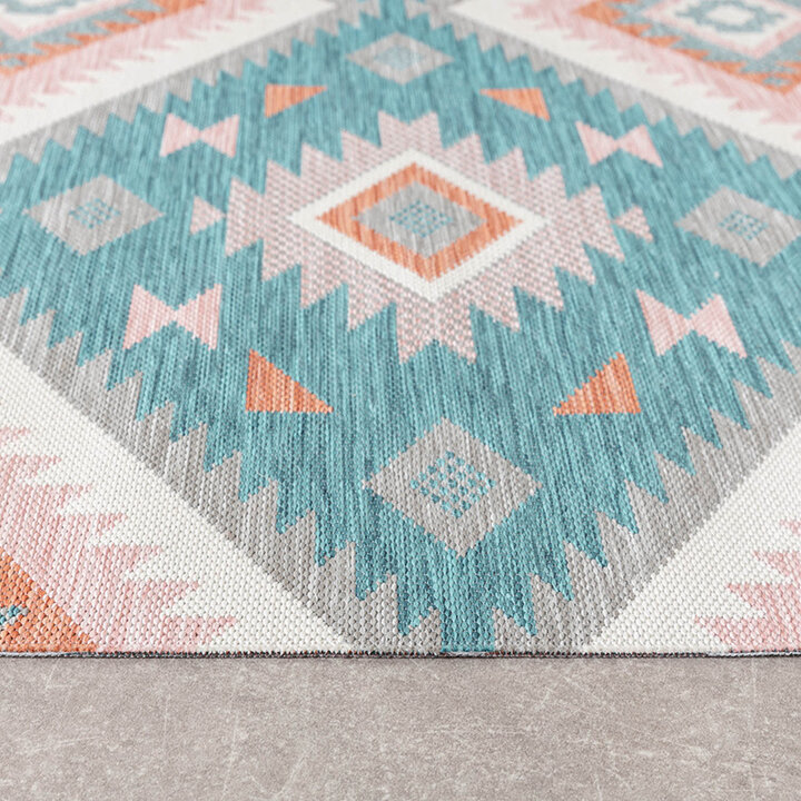 Tapis de balcon - Vedra Aztec Bleu