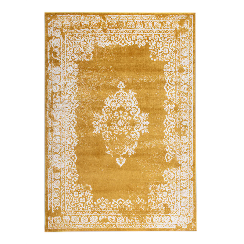 Tapis vintage - Adore Medaillon Jaune - sfeer