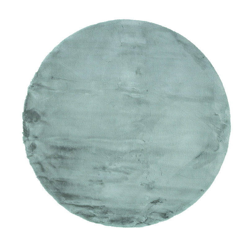 Tapis rond à poils longs - Comfy Supreme Bleu/Vert - sfeer