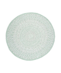 Tapis d'extérieur rond - Summer Azteca Menthe
