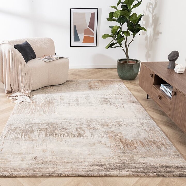Tapis d'extérieur luxe - Xavier Scratch Taupe/Gris