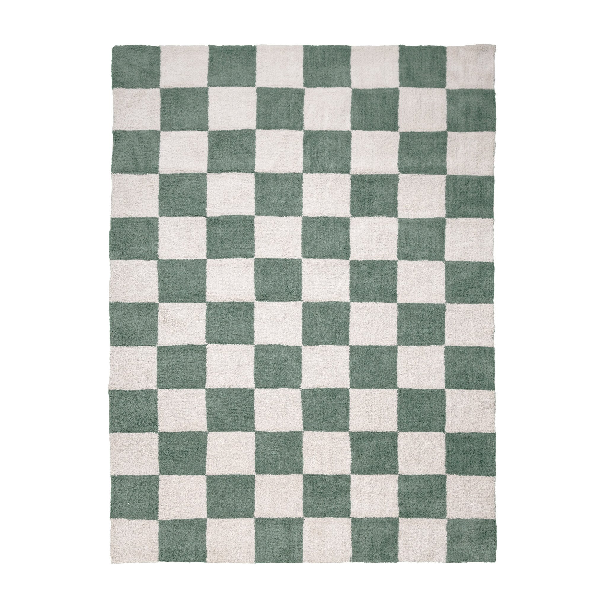 Tapis à damier - Blox Vert - sfeer