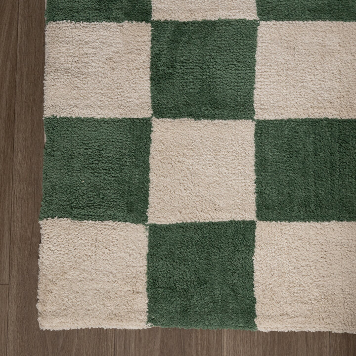 Tapis à damier - Blox Vert 