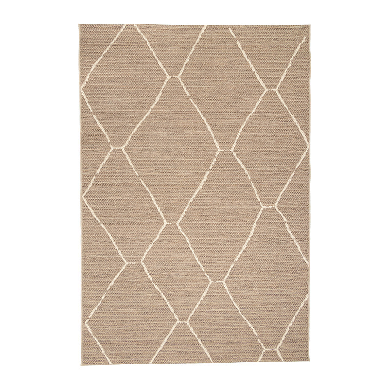 Tapis d'extérieur en jute - Fora Lines Naturel - sfeer